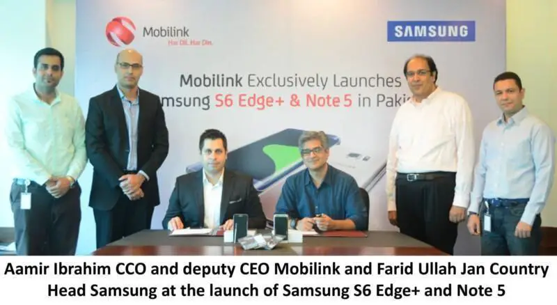 Mobilink Samsung Picture with English Caption