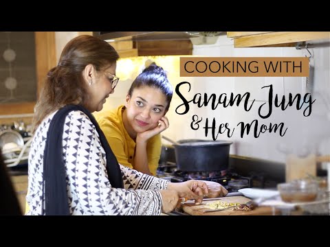 SANAM JUNG COOKS WITH HER MOM