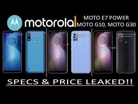 Moto E7 Power, Moto G10, and Moto G30 | A massive leak details | Specification & Price | First Info