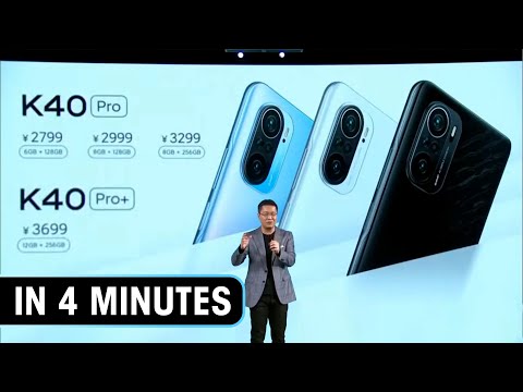 Redmi K40 Series launch event in 4 minutes