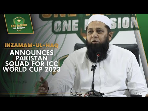 Inzamam-ul-Haq Announces Pakistan Squad for ICC World Cup 2023 | PCB | MA2A