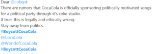 Boycott Coca-Cola