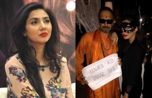 Mahira Khan with shiv sena