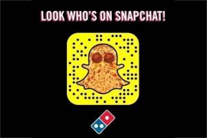 Snapchat App withu domino's