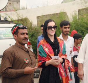 Momina During Visiting Polling stations