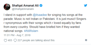 Atif Aslam Criticized