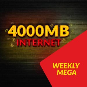 Jazz Weekly Mega Internet Bundle | 4000 MB in just Rs. 160