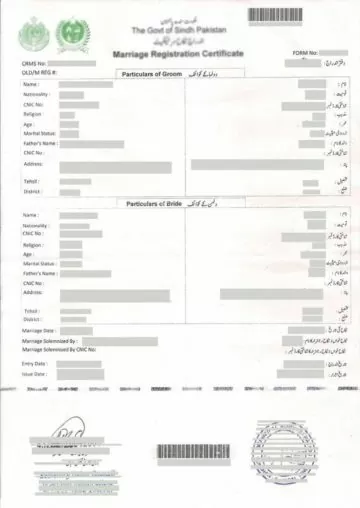 How To Get Nadra Marriage Registration Certificate In Pakistan Details 2625