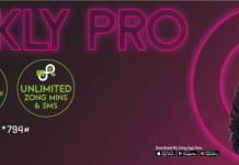 Zong Weekly Pro 40GB Offer