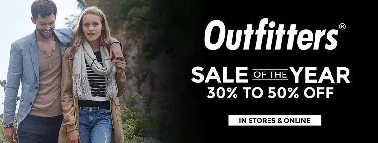Outfitters winter sale up to 30% to 50% off