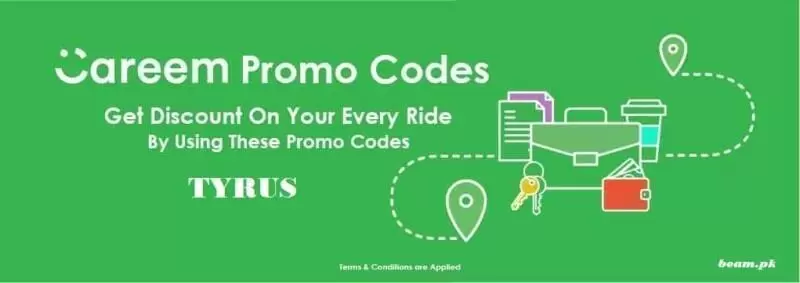 Careem TYRUS promo code to get 50% discount on first three rides