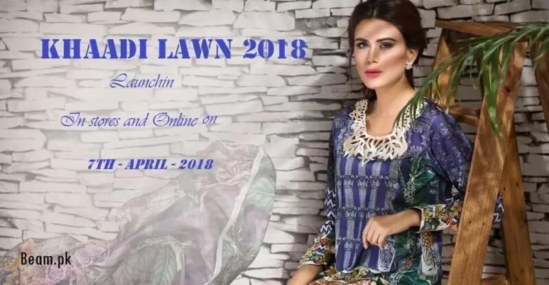 Khaadi Launching Summer lawn 2018 on 7th April 2018 | Online & Stores
