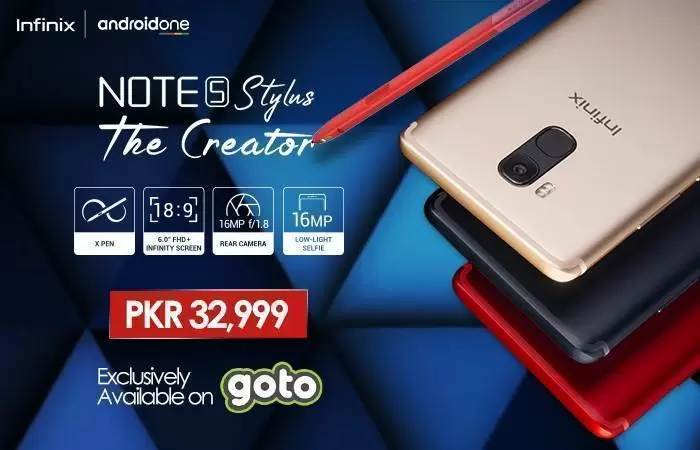 Infinix Launches the Much Awaited Android One NOTE 5 Stylus in Pakistan