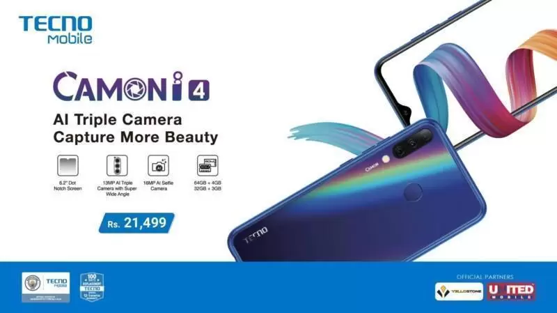 Tecno brings Camon i4 | Notch Display & Triple Camera