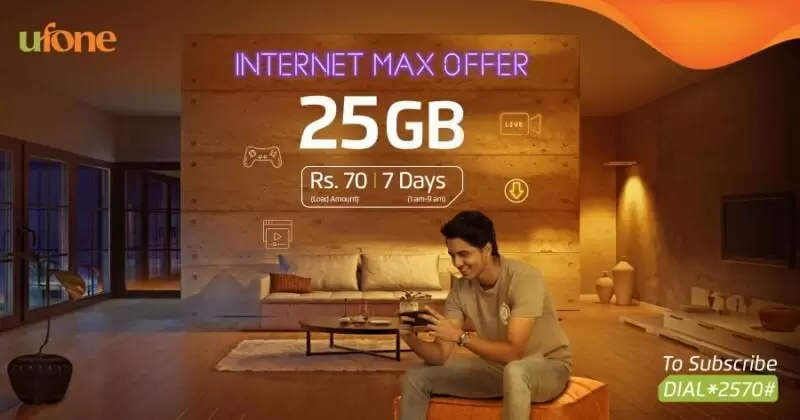 Ufone Launched Internet Max Weekly 4G Offer