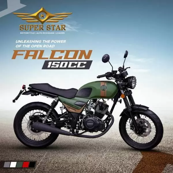 Super Star Falcon 150 Scrambler Bike Launched with Affordable Price in Pakistan