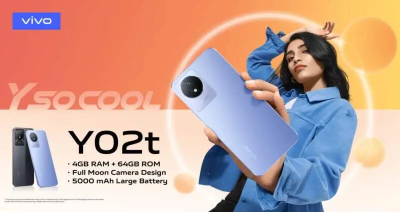 Vivo Y02t Launched in Pakistan with Full Moon Camera Design